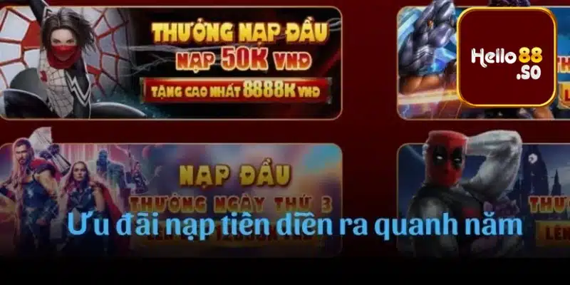 Ưu đãi nạp lần đầu